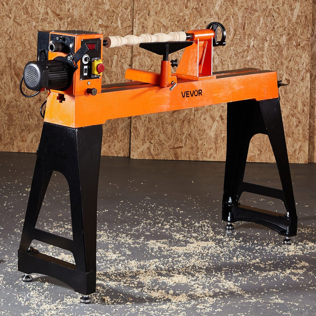 2 HP Woodworking Lathe with Variable Speed 0–3200 RPM, VEVOR, DOBA-LT1840