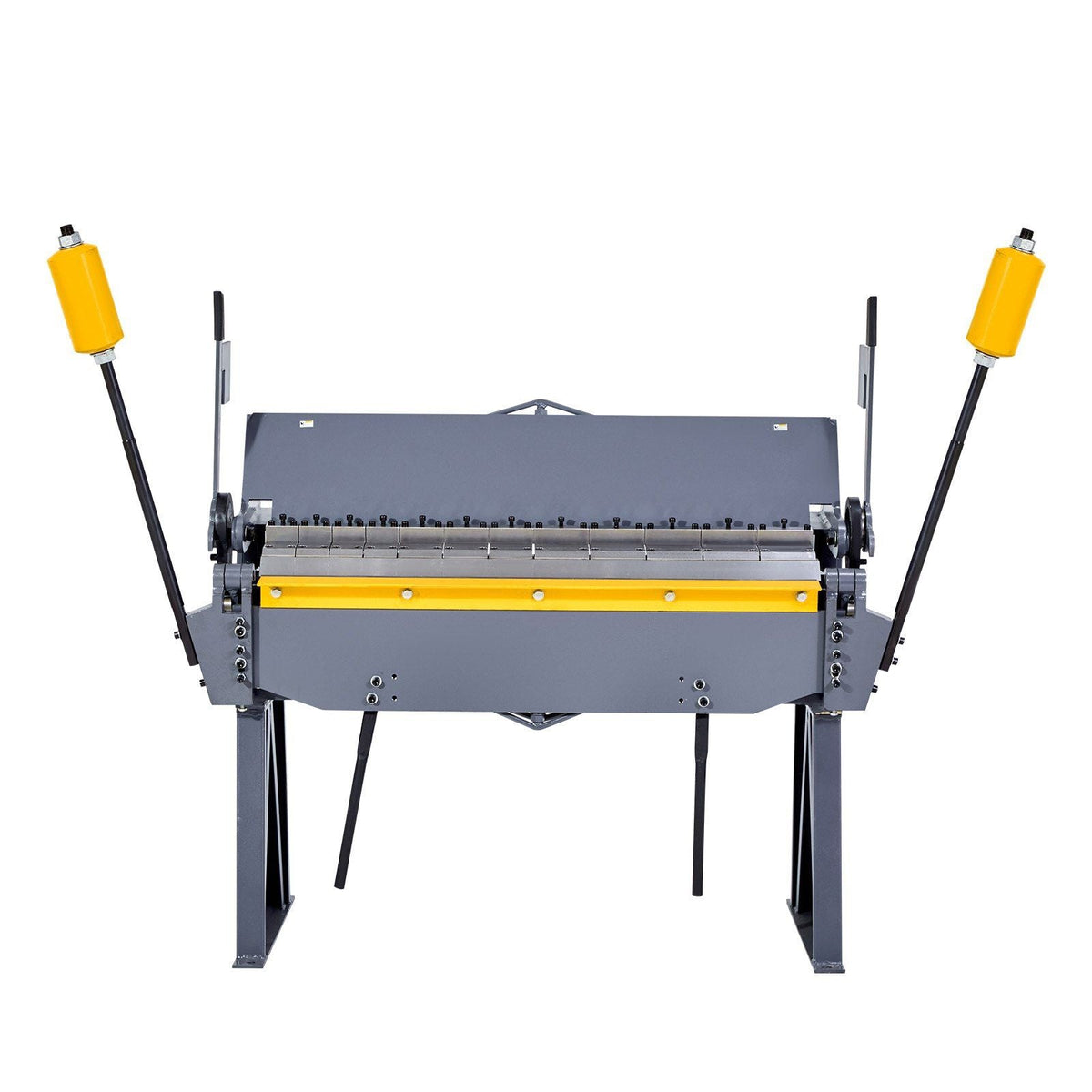VEVOR Box and Pan Brake, 48 in Sheet Metal Bending Brake, 12-Gauge Mild Steel Capacity, 0-135 Degree Adjustable, Metal Bender Machine with 8 Fingers, Heavy-Duty Aluminum Folder for Precise Bending
