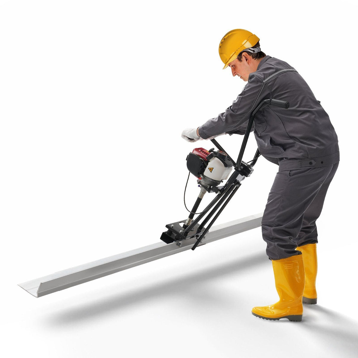VEVOR Gas Concrete Power Screed, 6ft/8ft/11ft Aluminum Board Straight Edge Bar Set, 4 Stroke Cement Finishing Vibrating Motor w/ Height Adjustable Handles, High Efficient Concrete Tool 6500RPM