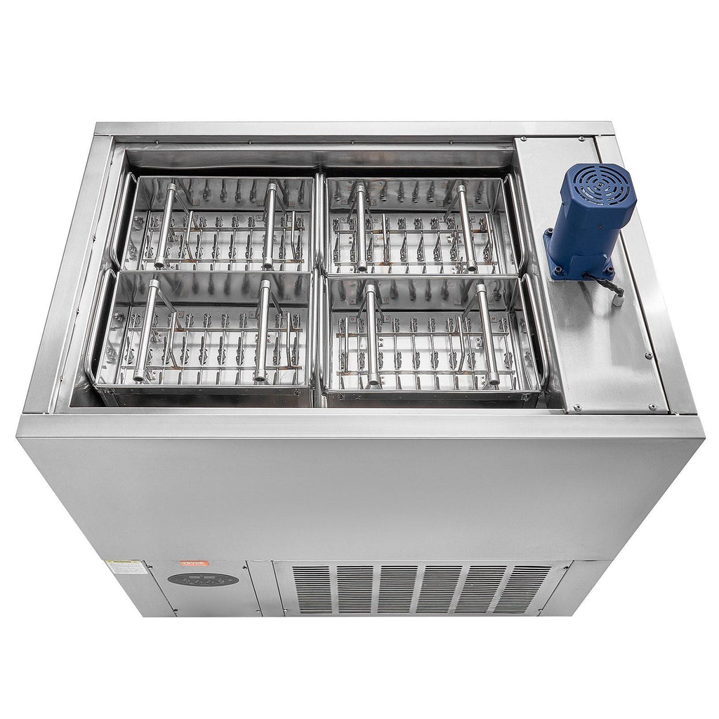 120 PCS Commercial Popsicle Machine, 4-Mold Ice Pops Making Set, Heavy-Duty Stainless Steel Freezing Unit, DOBA-PM120