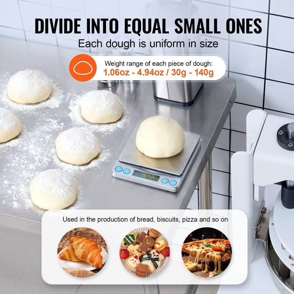 40-Piece Manual Dough Divider, Hand Press Dough Cutter, Commercial Bread Maker for Bakery Use, DOBA-DD40