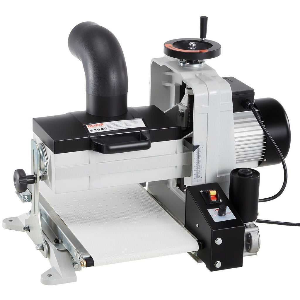 10" Benchtop Drum Sander, 1HP Dual Motor with Variable Speed Conveyor & Dust Port, VEVOR, DOBA-DS101