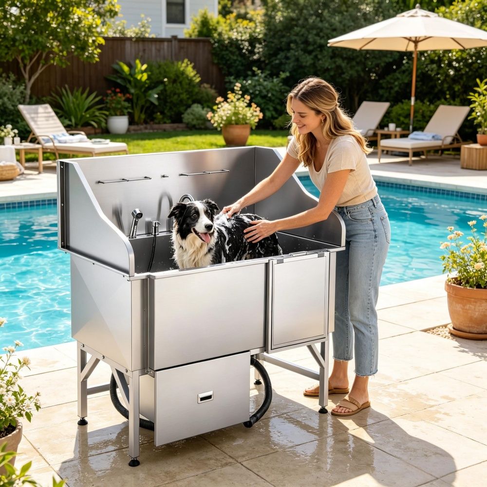 Stainless Steel Dog Washing Station