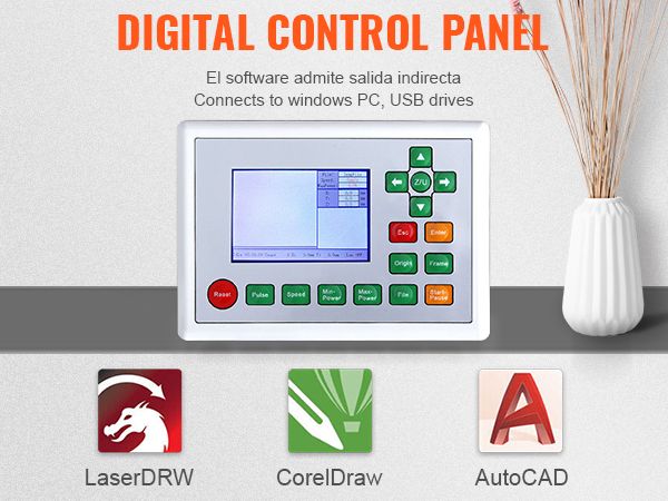Laser Engraving Machine KH9060 100W with RUIDA Motherboard, 110V US Plug, DOBA-LE100