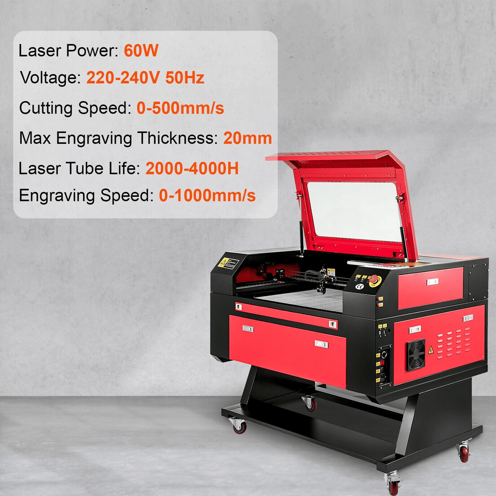 60W CO2 Laser Engraver 20" x 28" with Ruida DSP & Honeycomb Bed, DOBA-LC60