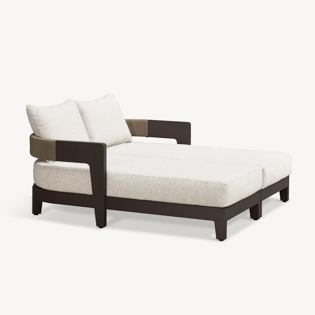 PURPLE LEAF Outdoor daybed Wider Chaise Lounge with Cushion and Pillow