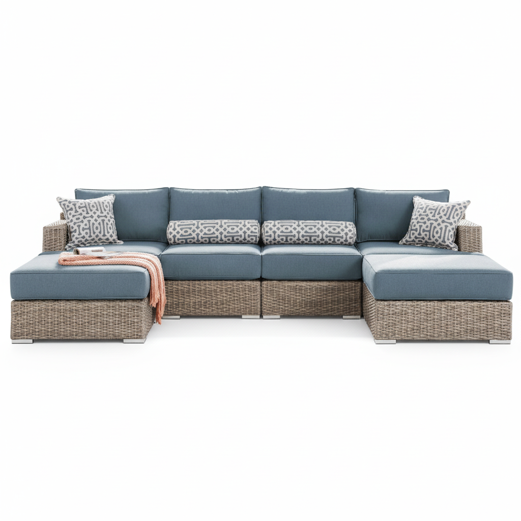 6-Piece Modular Outdoor Patio Seating Set