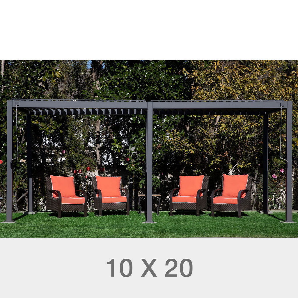 Adjustable Louvered Aluminum Pergola