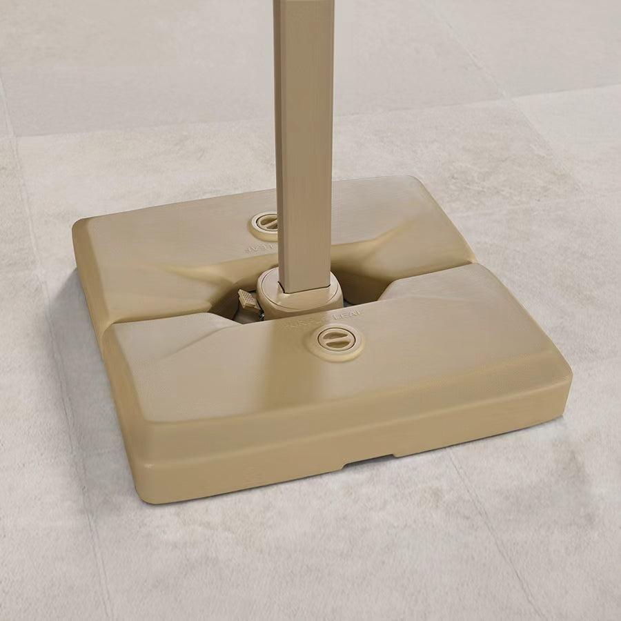 PURPLE LEAF Champagne Patio Umbrella Base, Heavy Duty Water & Sand Fillable Weighted Stand