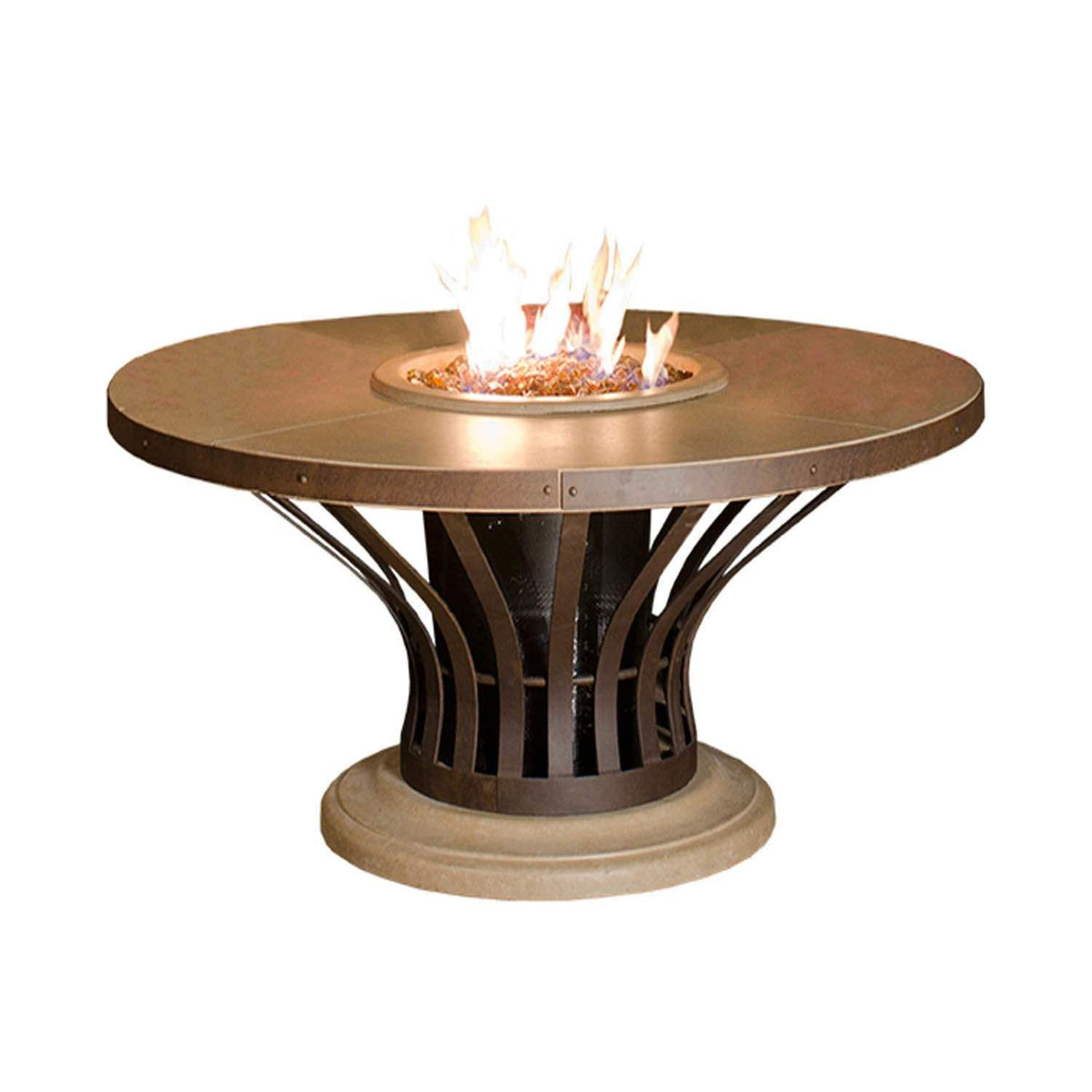 American Fyre Designs Fiesta Firetables Café Blanco Finish