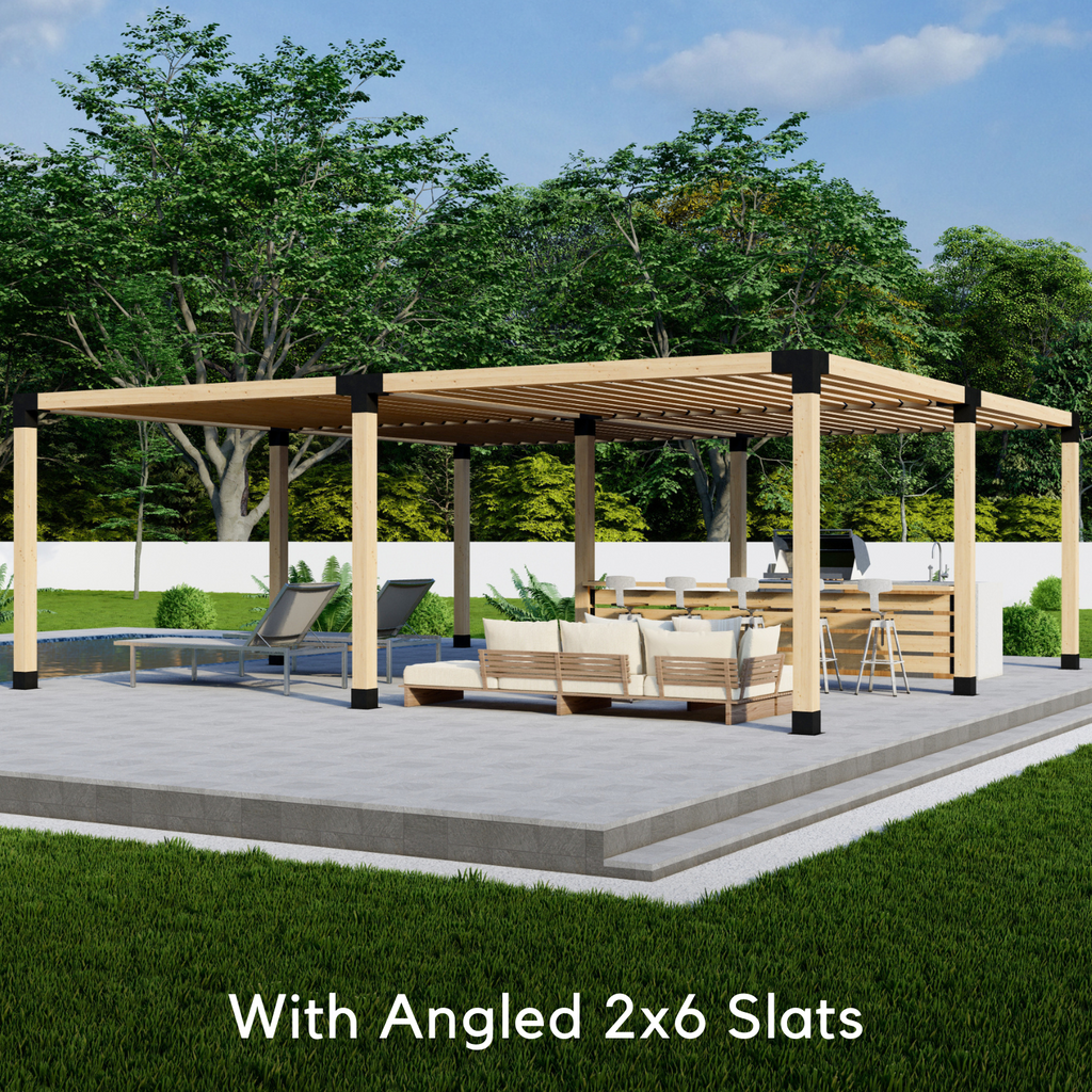 Pergola autoportante 20' x 15' avec toit