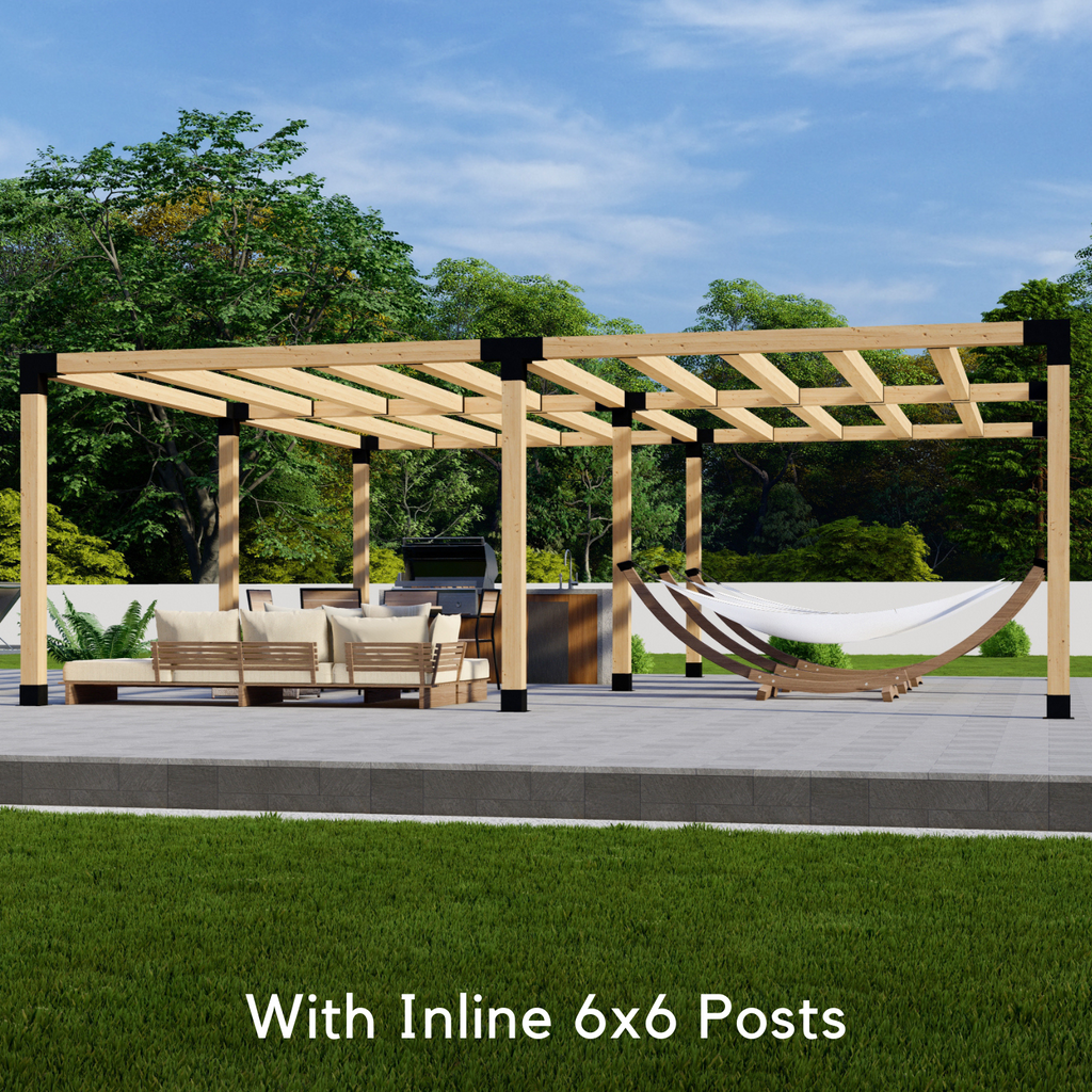 Pergola autoportante 18' x 24' avec toit