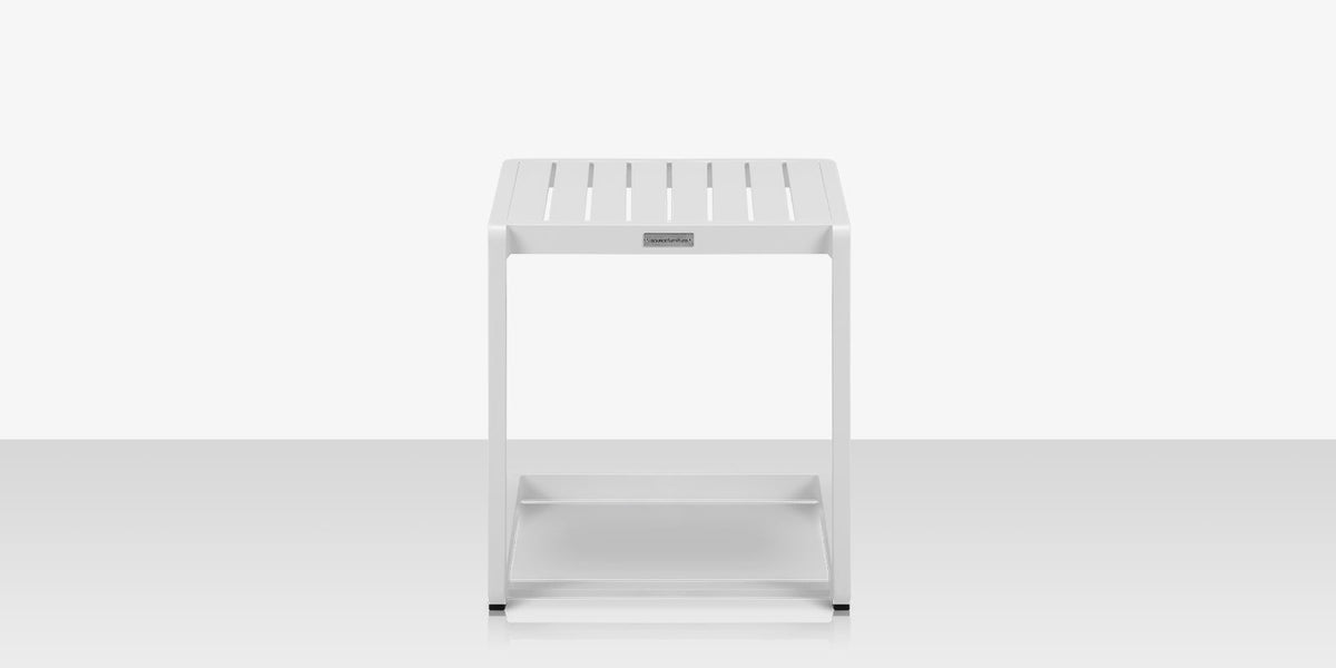 Fusion End Table (Square) - Tex White
