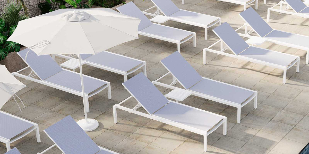 Rio 8' – Parasol droit rond à simple évent d’aération