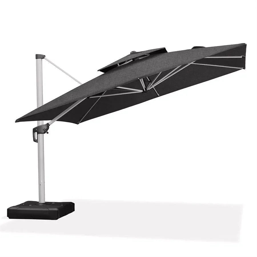 PURPLE LEAF – Parasol de terrasse Premium Classic SUNBRELLA déporté