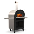 Hearthstone Genio Wood-Fired Pizza Oven 4.0 (Stainless/Black) w/ Rolling Base