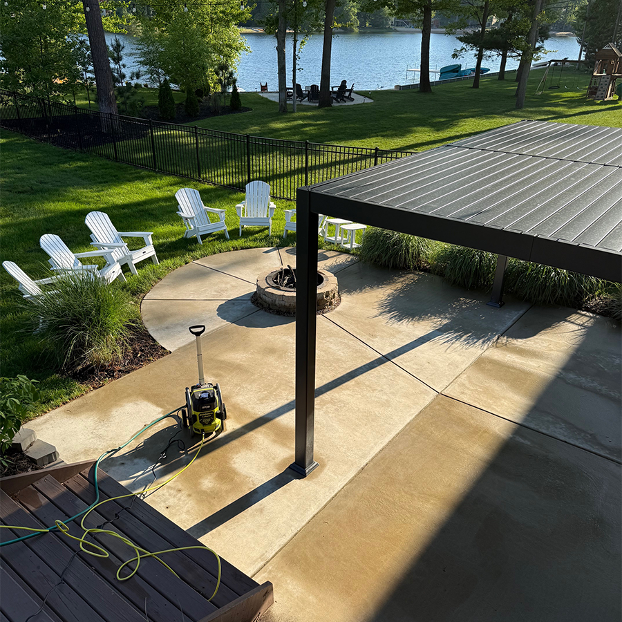 PURPLE LEAF Caesar Louvered Pergola Outdoor Adjustable Roof Modern Patio Aluminum Pergola for Deck Backyard Garden Hardtop Gazebo Bronze