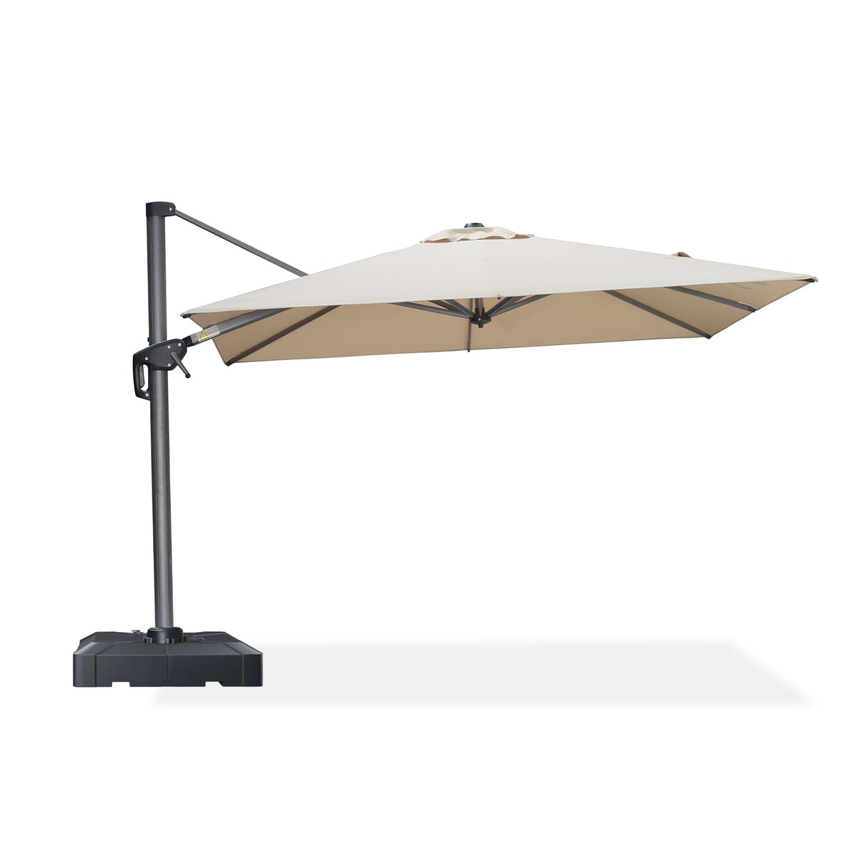 PURPLE LEAF 8 x 8 ft Swimming Pool Umbrella Outdoor Patio Cantilever Umbrella with Base