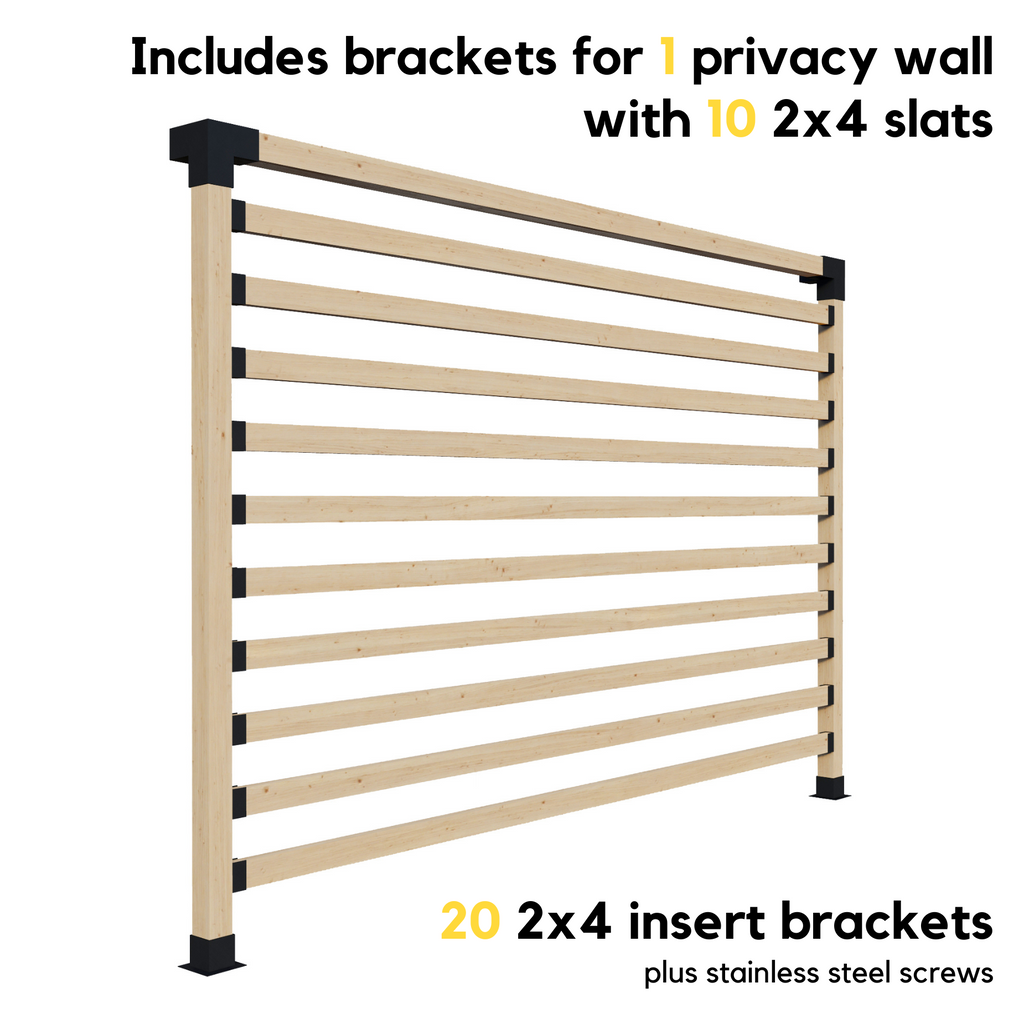 Kit for a Backyard Pergola With Roof