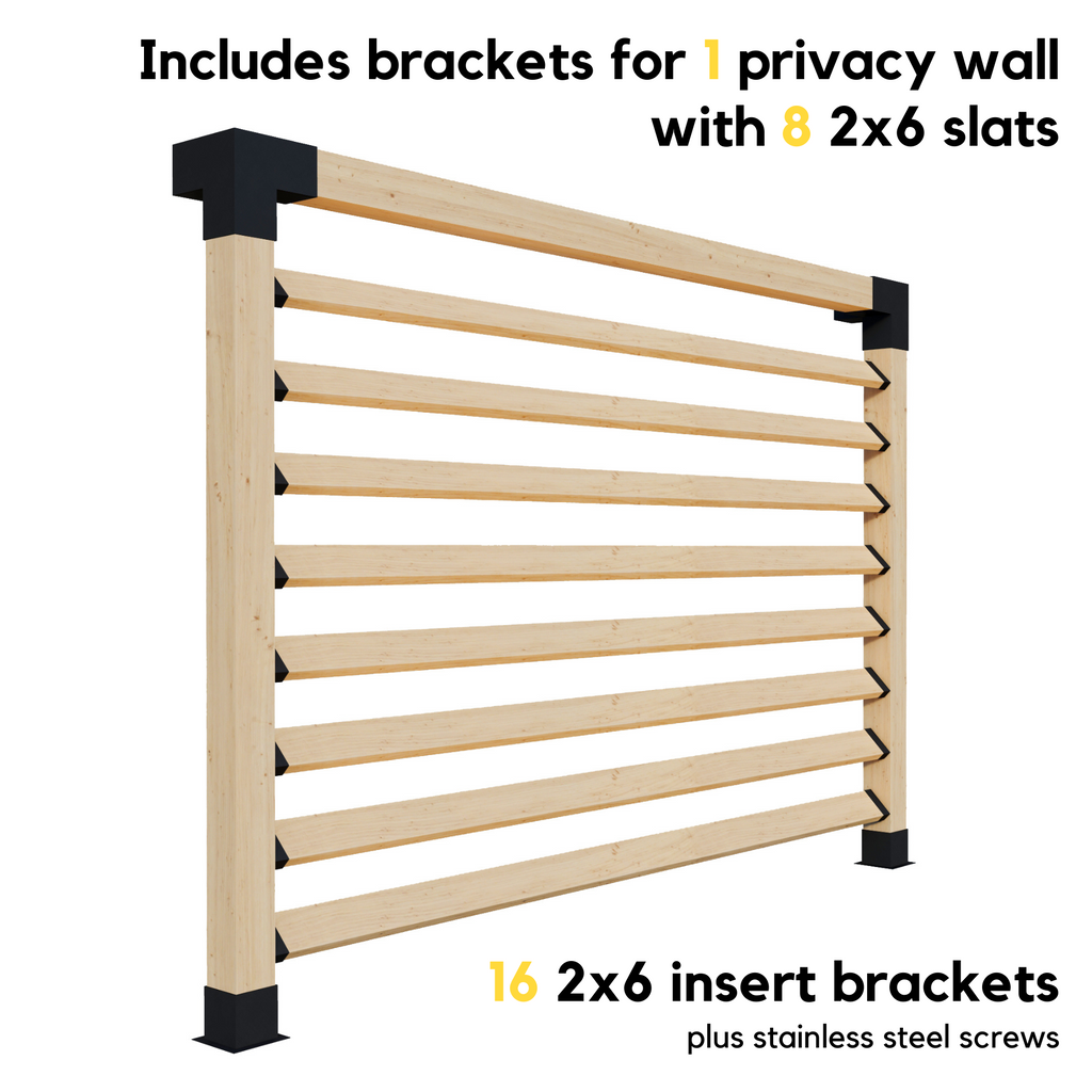 Bracket Kit for a Wood Deck Pergola