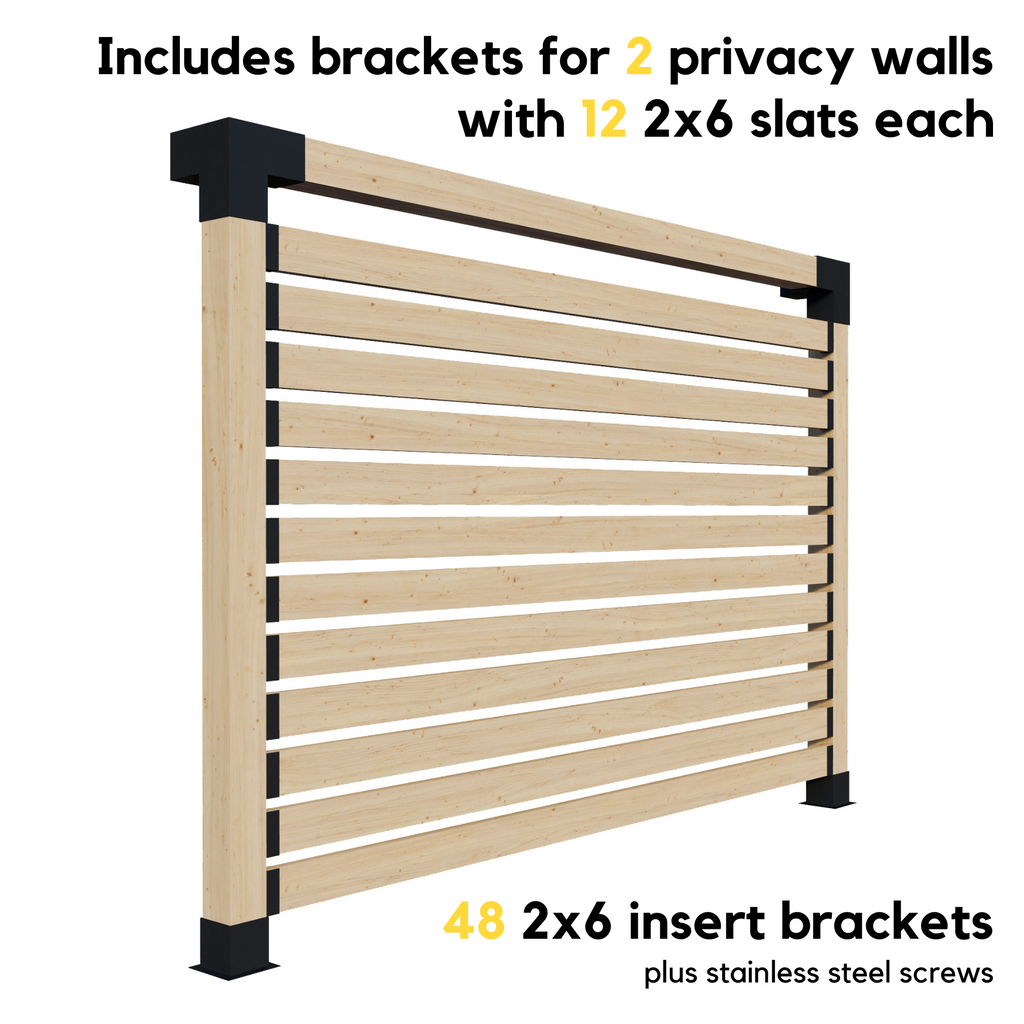 DIY Kit for a Pergola With Walls and Roof