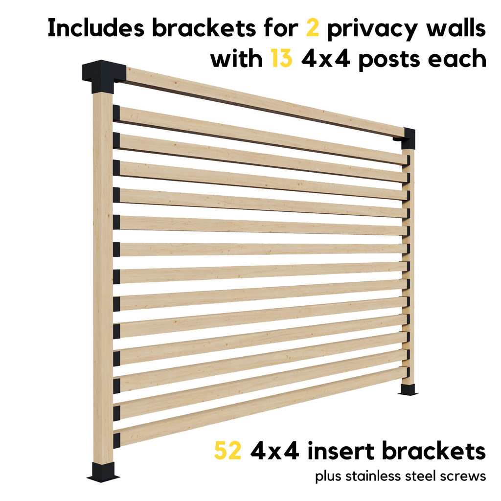Kit for a Pergola With Privacy Panels