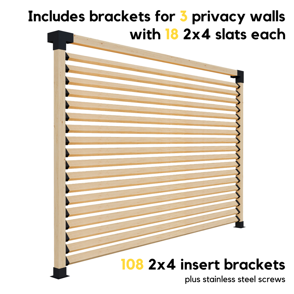 Hardware Kit for Building a Wood Patio Pergola
