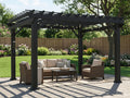 Stratford | 12x10 Steel Pergola – Black