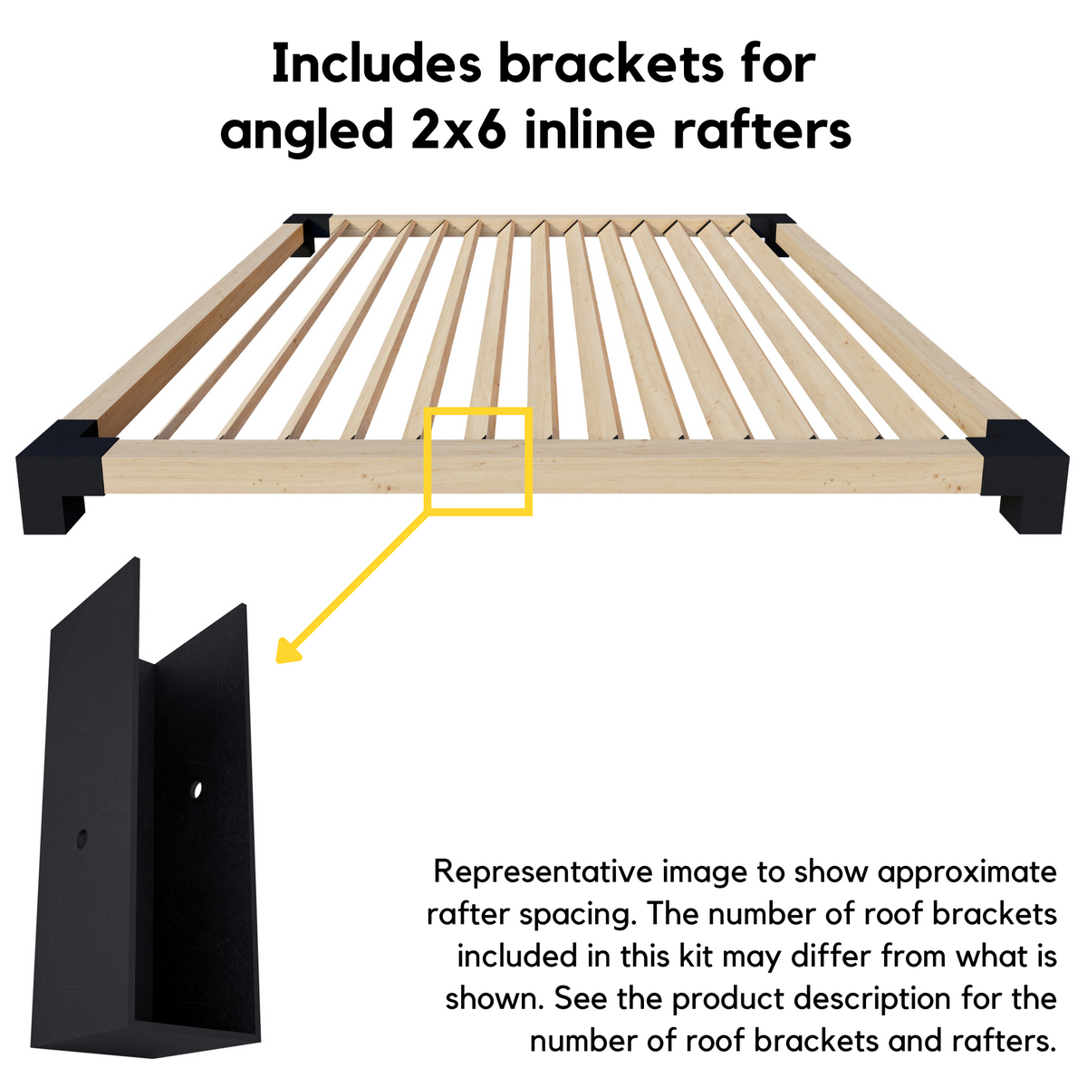 Pergola autoportante 6' x 10' avec toit