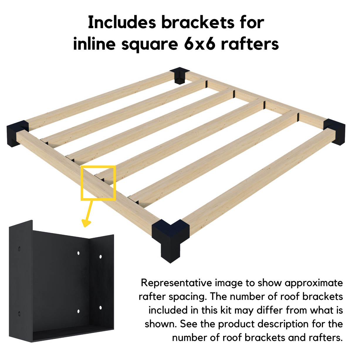 Free-Standing 10' x 7' Pergola with Roof