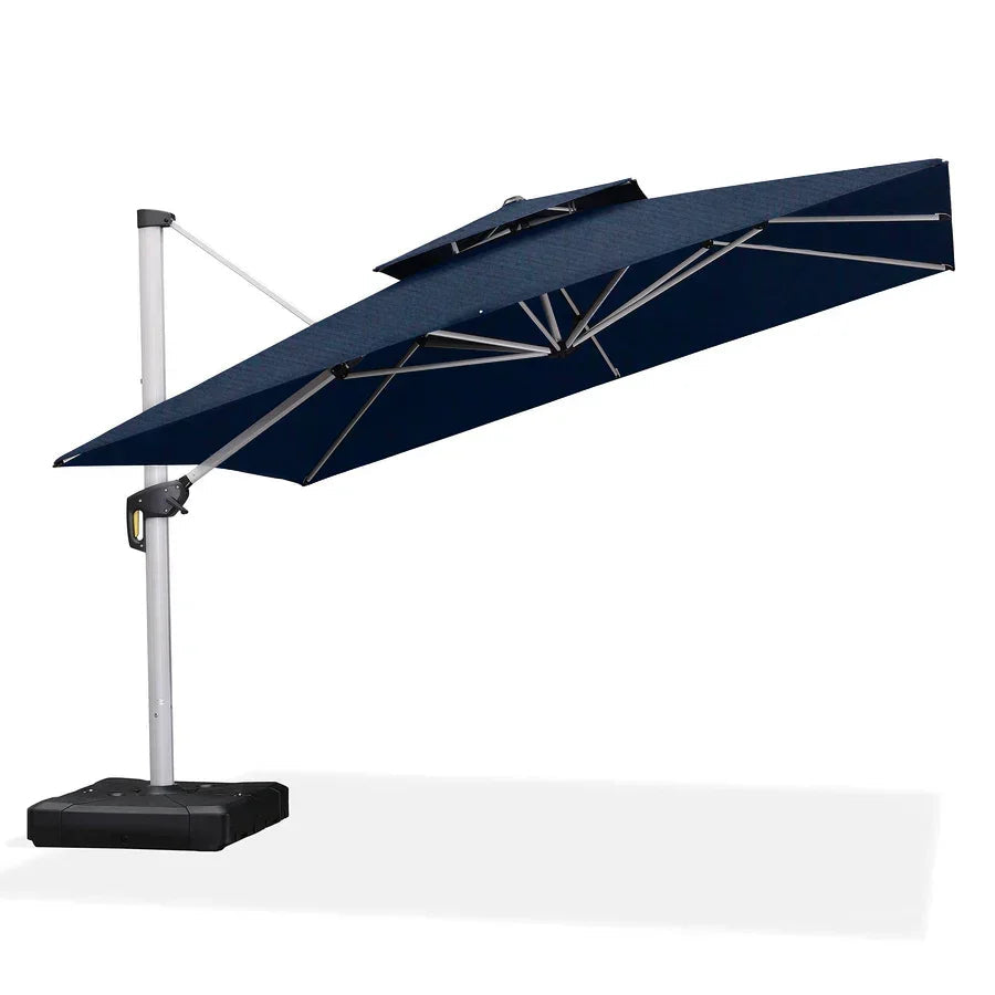 PURPLE LEAF – Parasol de terrasse Premium Classic SUNBRELLA déporté