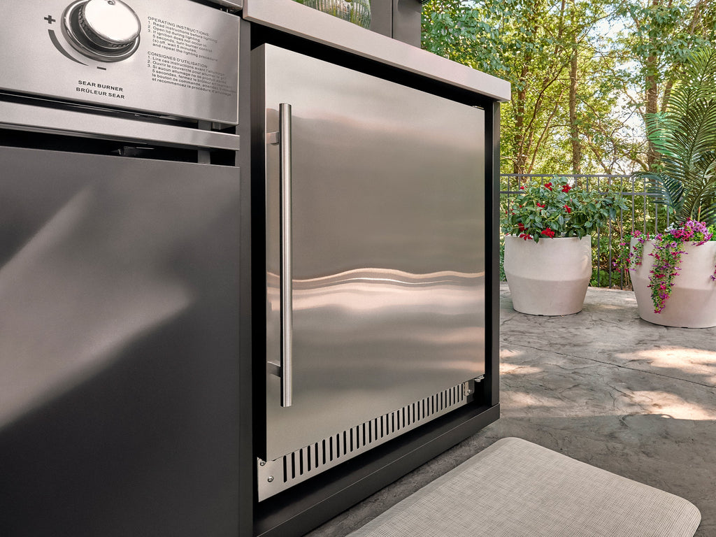 Lancaster | L-Shape Outdoor Kitchen with Built-In Grill & Pizza Oven