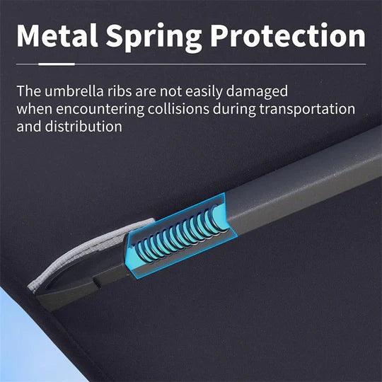 PURPLE LEAF Outdoor Patio Umbrella with Base, Garden Pool Umbrella, Navy Blue