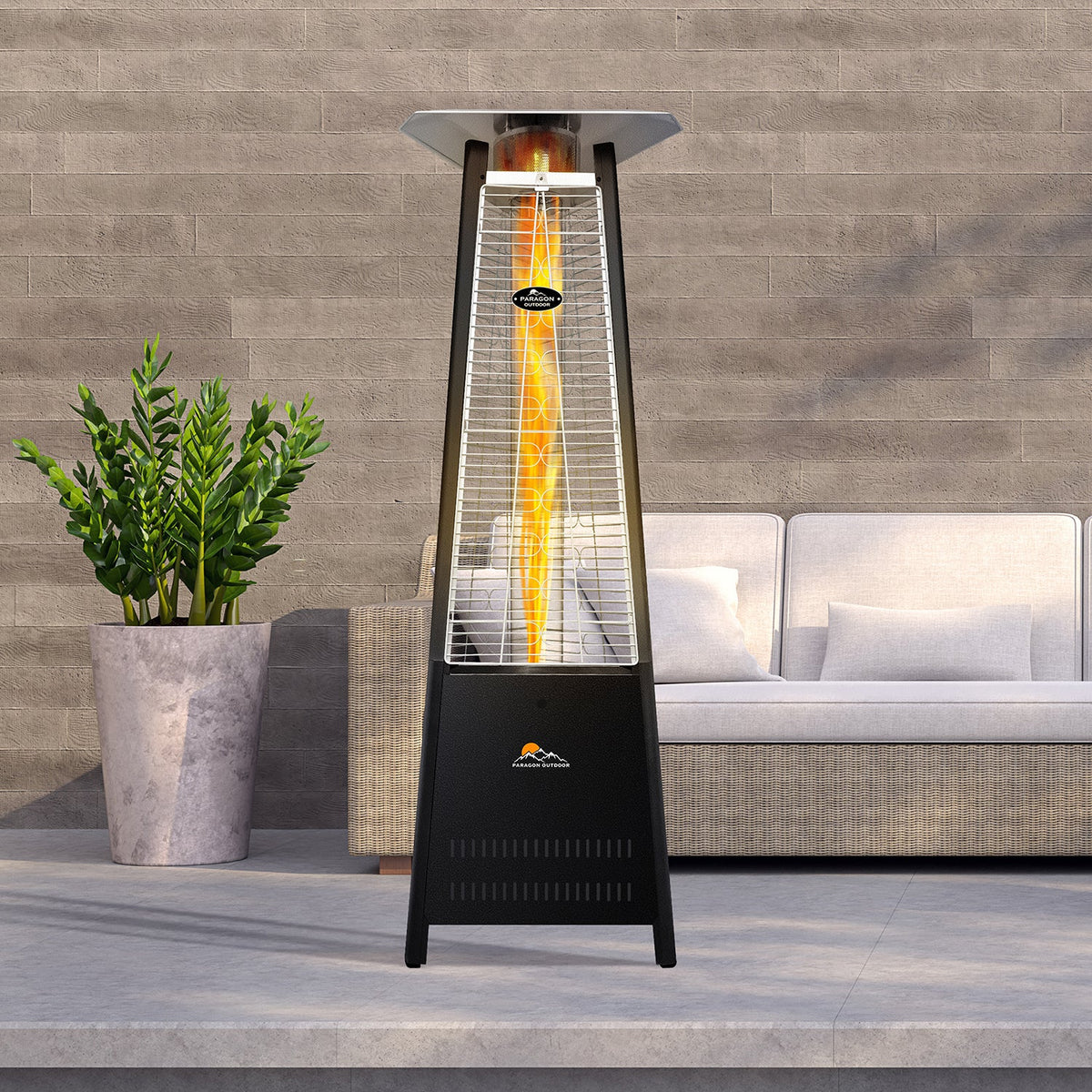 Paragon Outdoor BOOST Gas Flame Tower Heater (Hammered Black) OH-M642BL