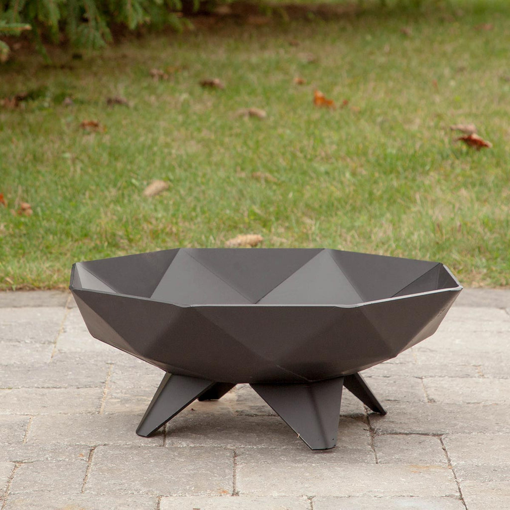 Iron Embers 3' Polygon Fire Pit Package with Spark Screen (No Door)