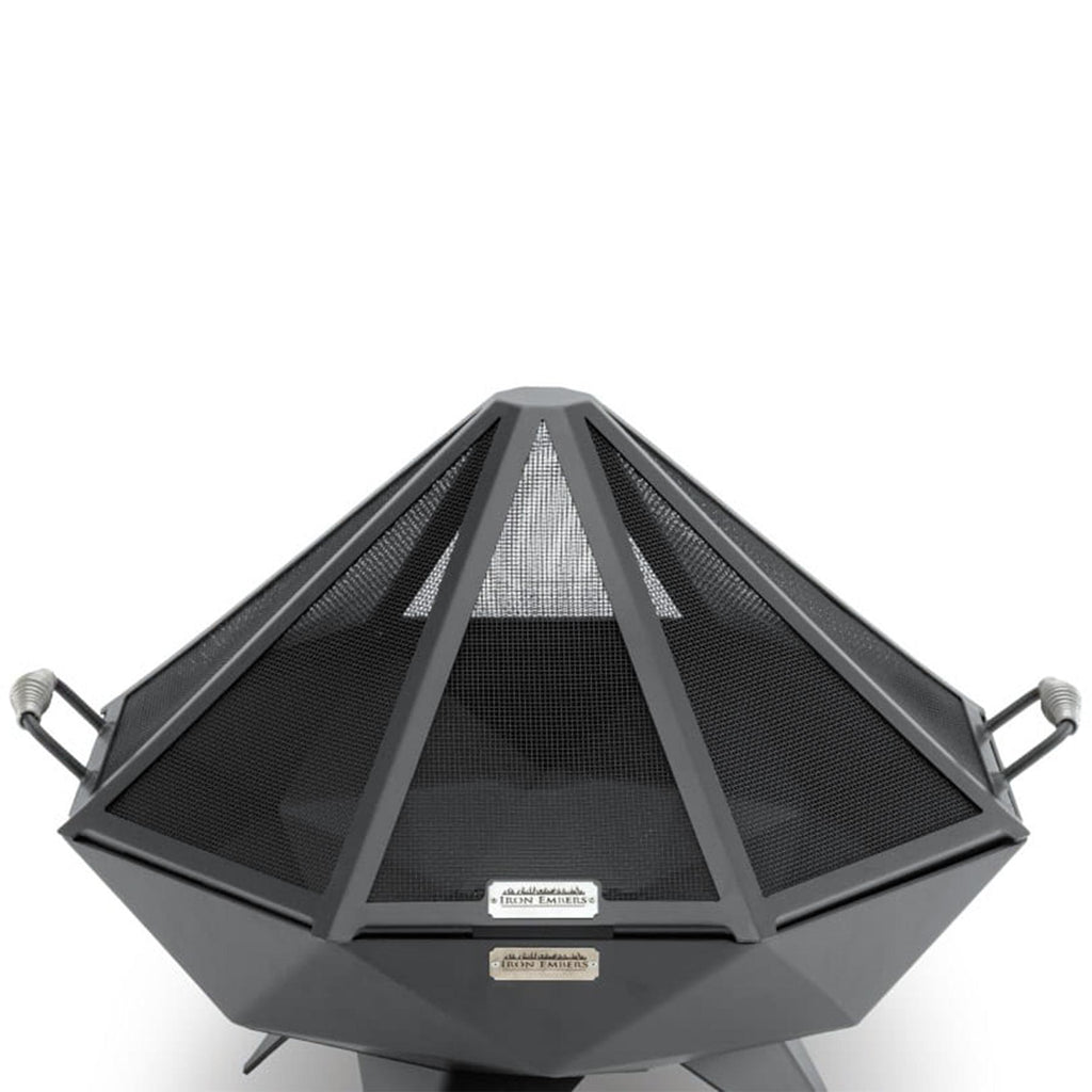 Iron Embers 3' Polygon Fire Pit Package with Spark Screen (No Door)