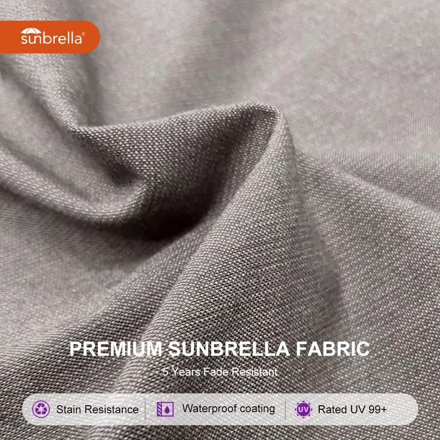 PURPLE LEAF – Parasol de terrasse Premium Classic SUNBRELLA déporté