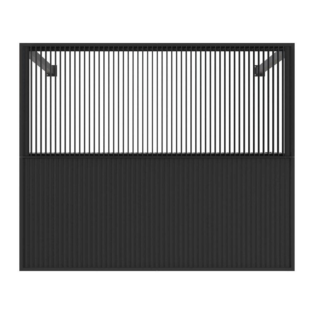 PURPLE LEAF Outdoor Adjustable Louvered Aluminum Pergola Metal Roof Hardtop Gazebo with Upgrade Curtain