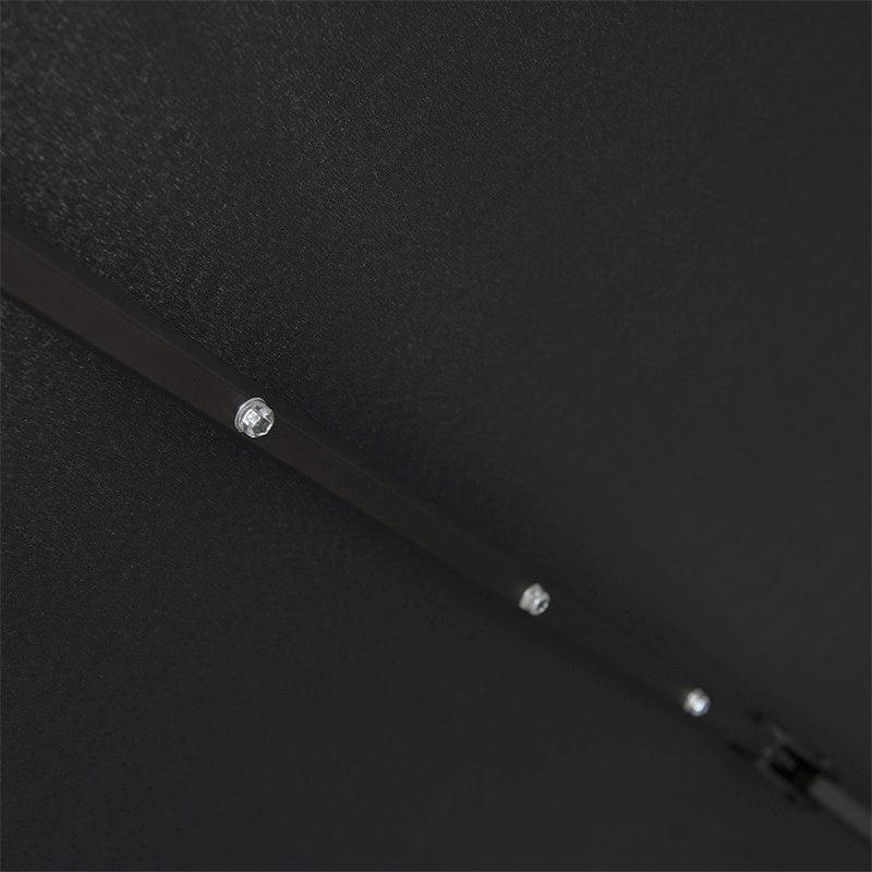 PURPLE LEAF – Parasol de terrasse déporté 10ft avec éclairage LED, rotation 360° et inclinaison