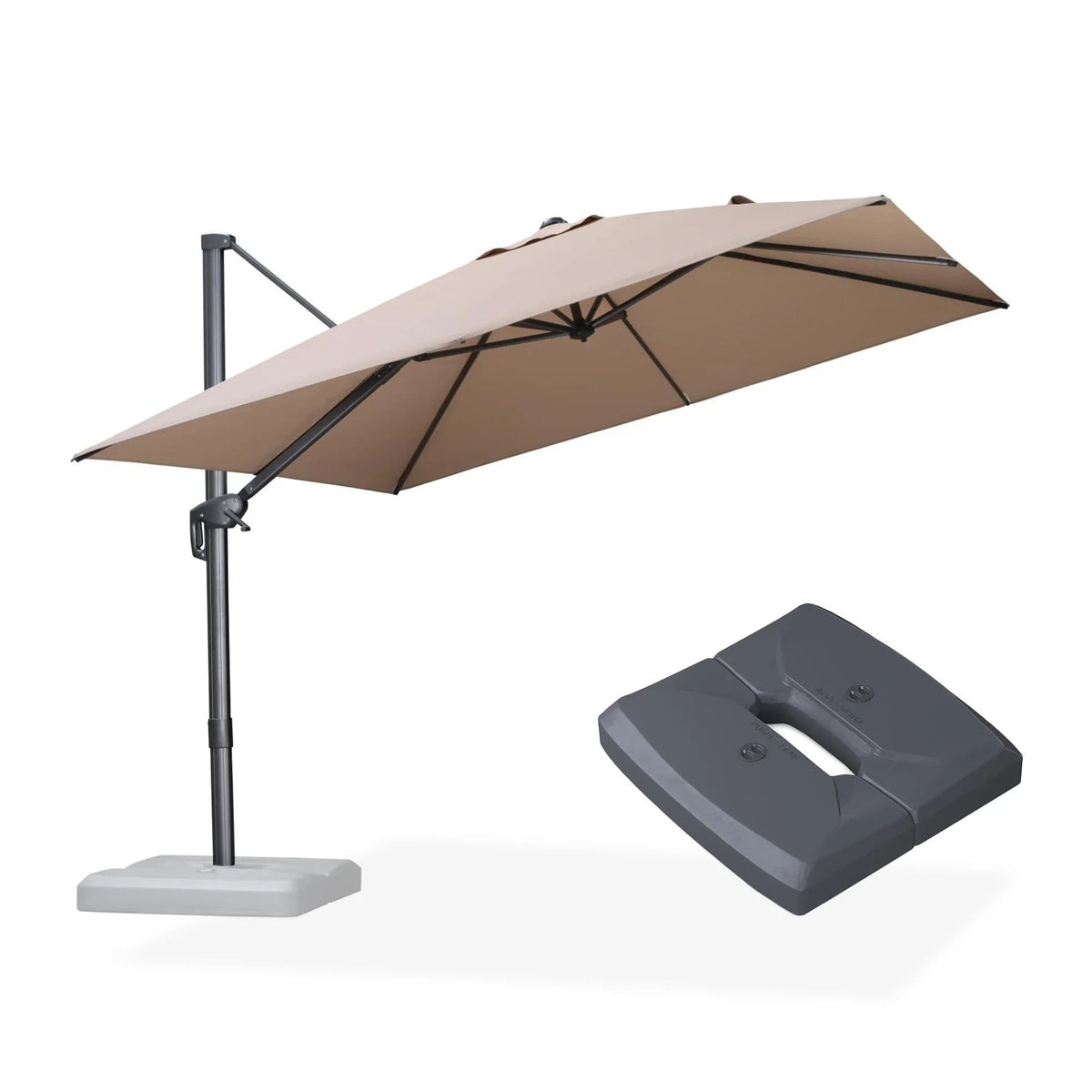 PURPLE LEAF UV Resistant Patio Umbrella Affordable Outdoor Umbrella with Base