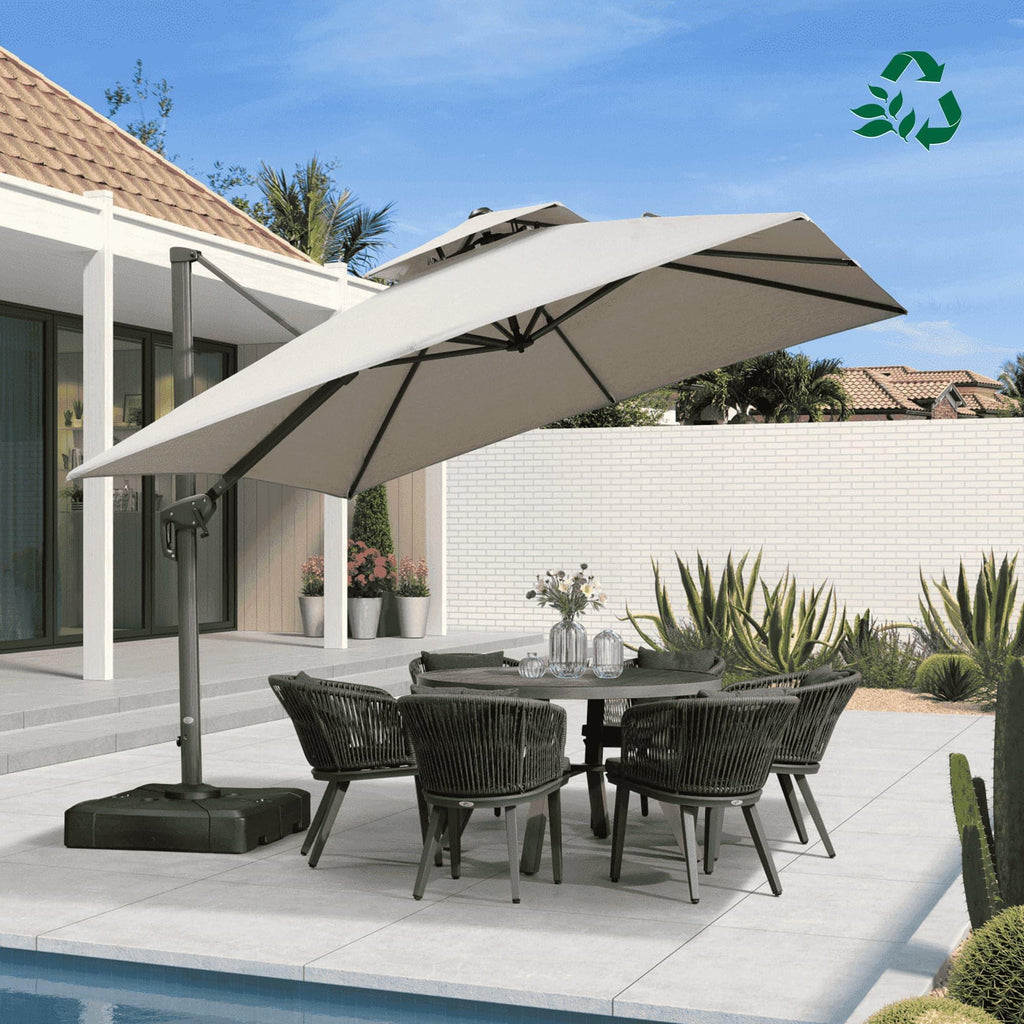 PURPLE LEAF Eco-friendly Fade Resistant Patio Umbrella High Quality Cantilever Umbrella