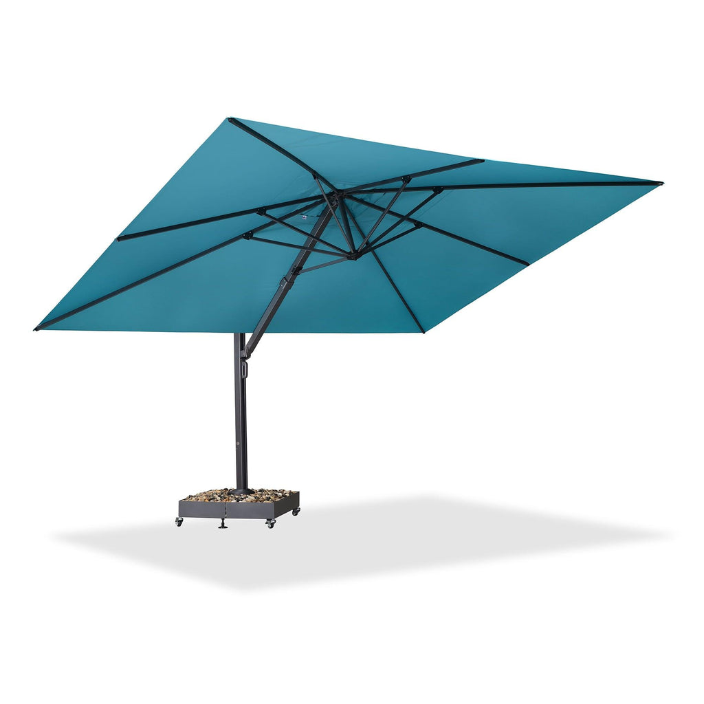 PURPLE LEAF Heavy Duty Cantilever Patio Umbrella Extra Large Outdoor Umbrella for Yard, Garden, Pool