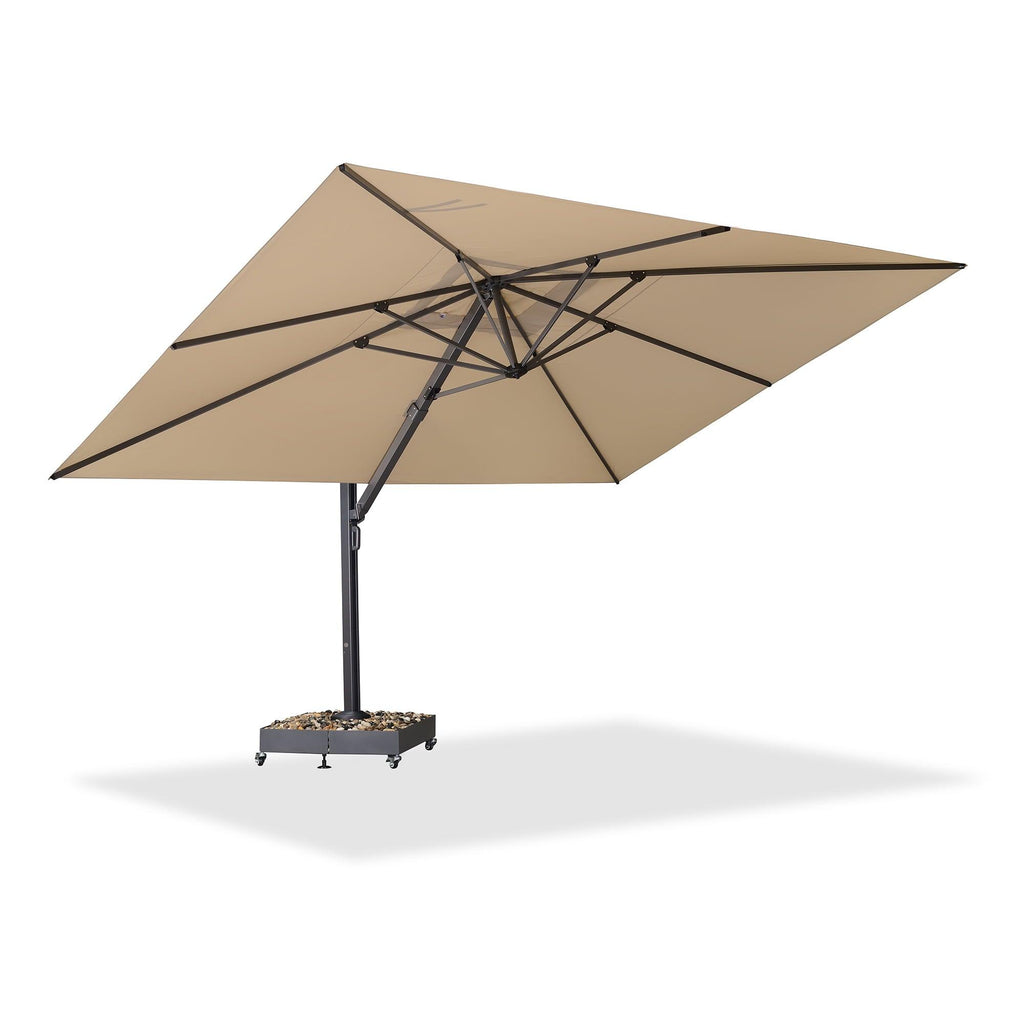 PURPLE LEAF Heavy Duty Cantilever Patio Umbrella Extra Large Outdoor Umbrella for Yard, Garden, Pool