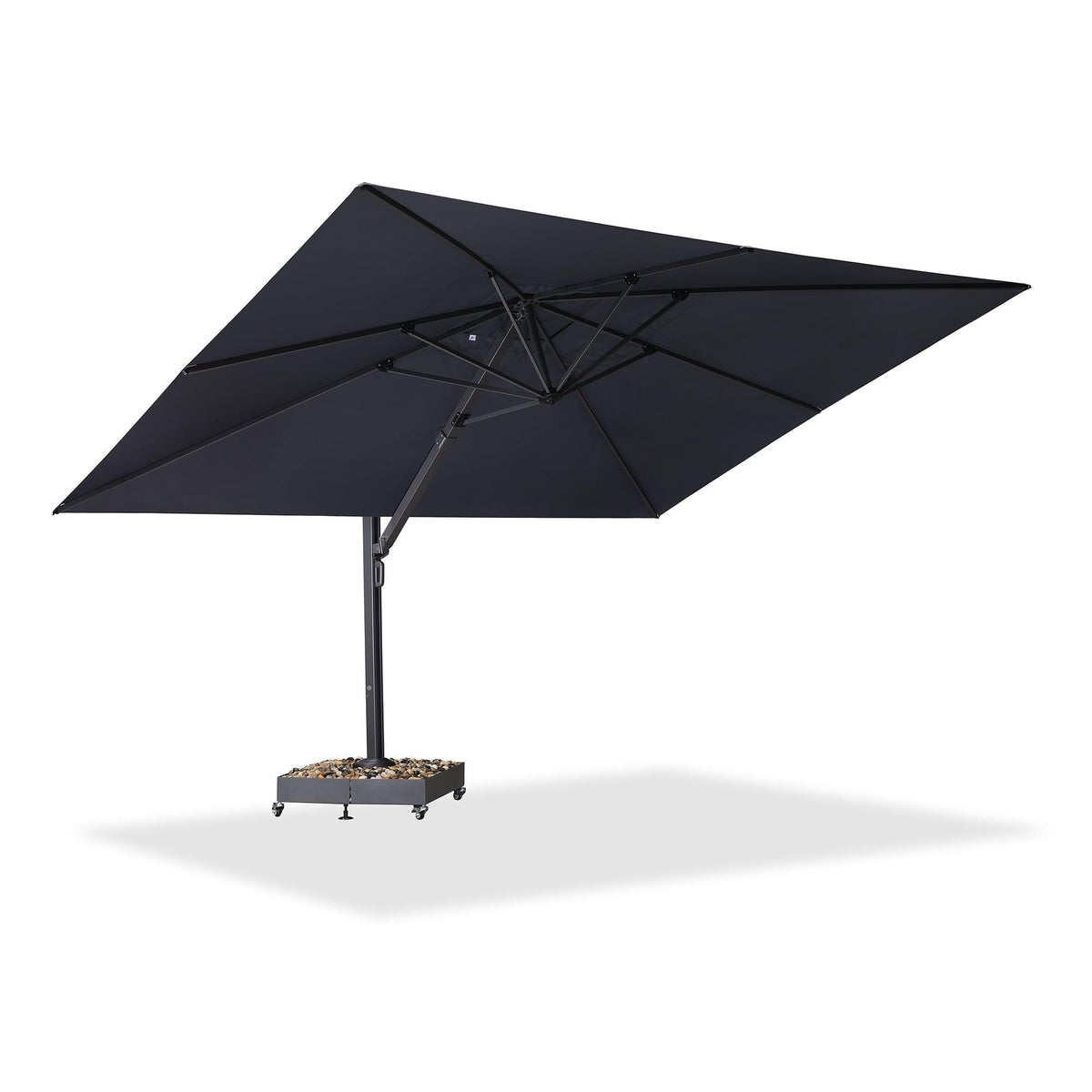 PURPLE LEAF Heavy Duty Cantilever Patio Umbrella Extra Large Outdoor Umbrella for Yard, Garden, Pool