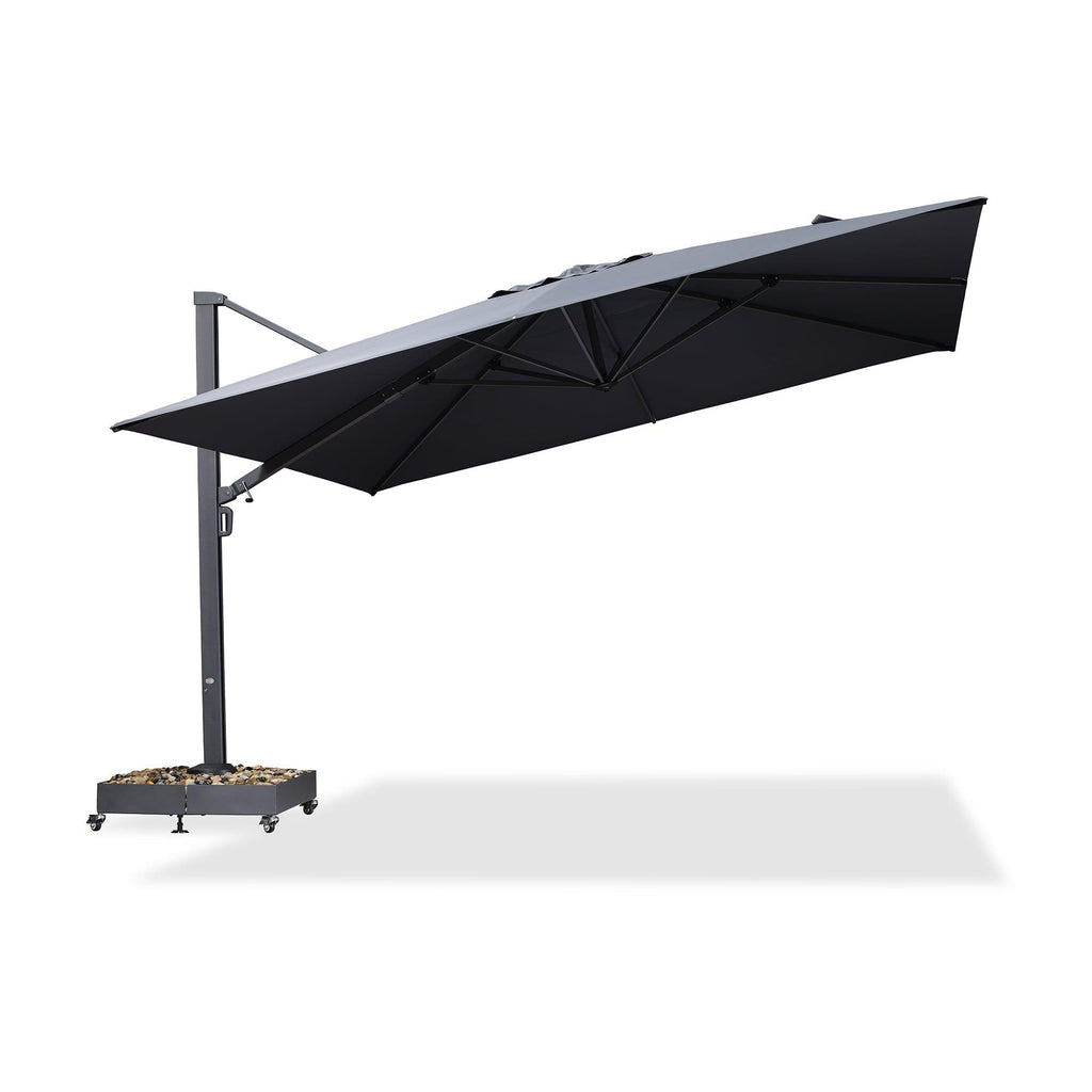 PURPLE LEAF Heavy Duty Cantilever Patio Umbrella Extra Large Outdoor Umbrella for Yard, Garden, Pool