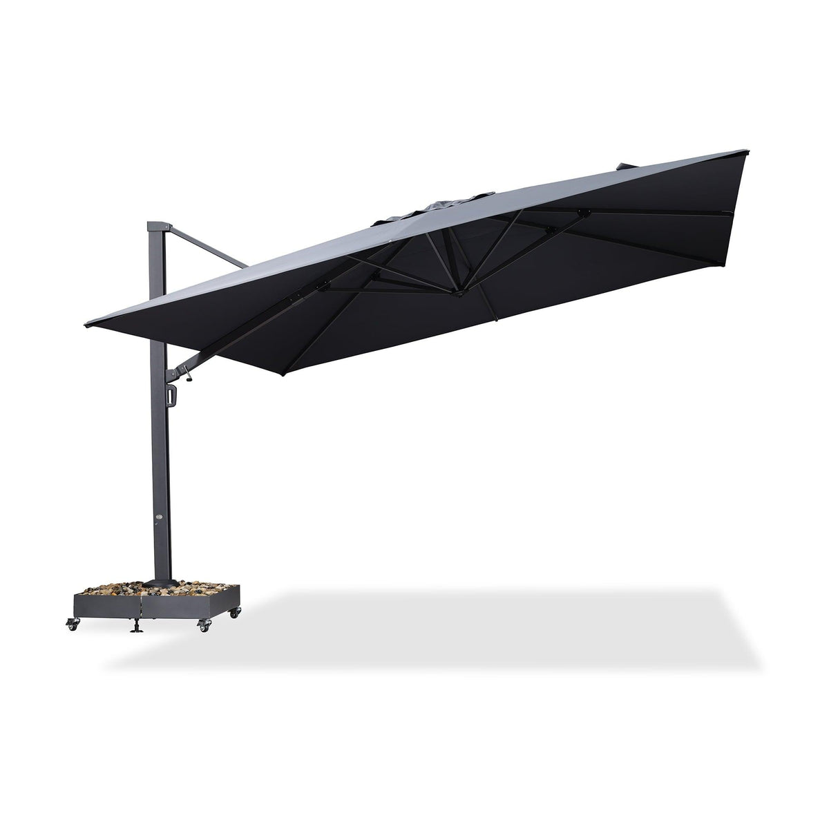 PURPLE LEAF Heavy Duty Cantilever Patio Umbrella Extra Large Outdoor Umbrella for Yard, Garden, Pool