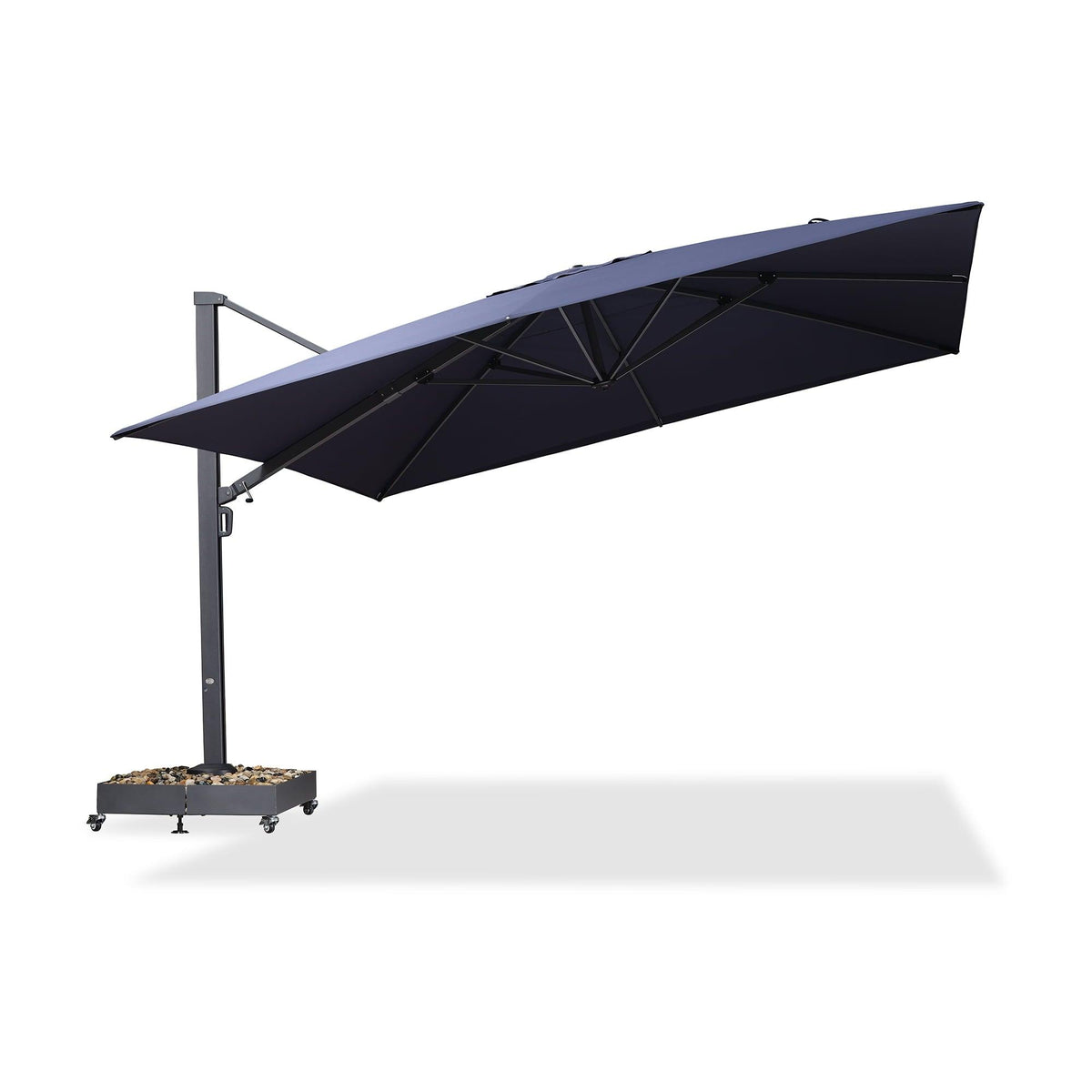 PURPLE LEAF Heavy Duty Cantilever Patio Umbrella Extra Large Outdoor Umbrella for Yard, Garden, Pool