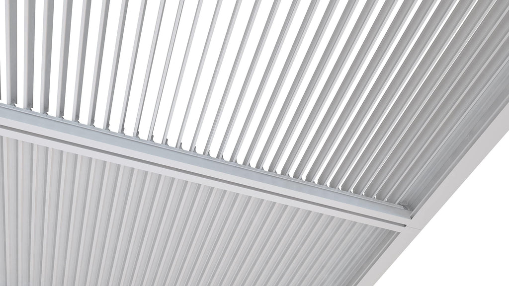PURPLE LEAF Athena Louvered Pergola Modern White Pergola with Adjustable Roof for Deck Backyard Garden