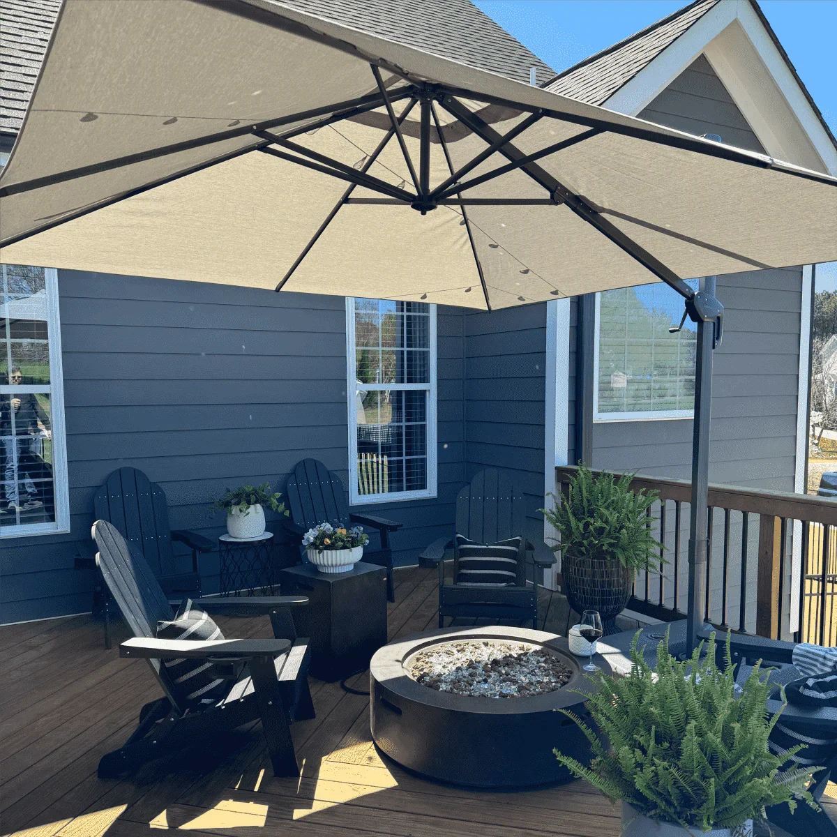 PURPLE LEAF UV Resistant Patio Umbrella Affordable Outdoor Umbrella with Base
