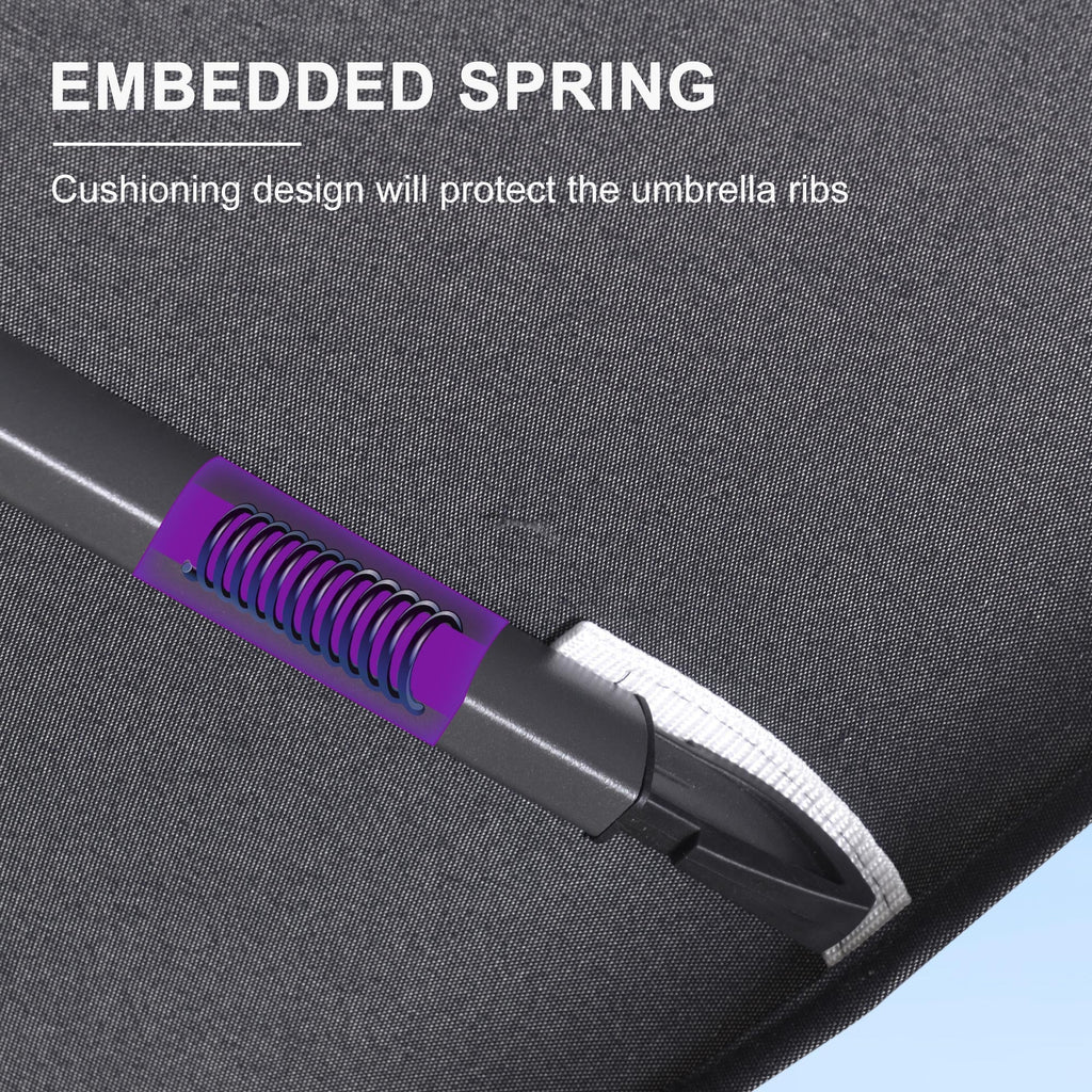 PURPLE LEAF Eco-friendly Fade Resistant Patio Umbrella High Quality Cantilever Umbrella